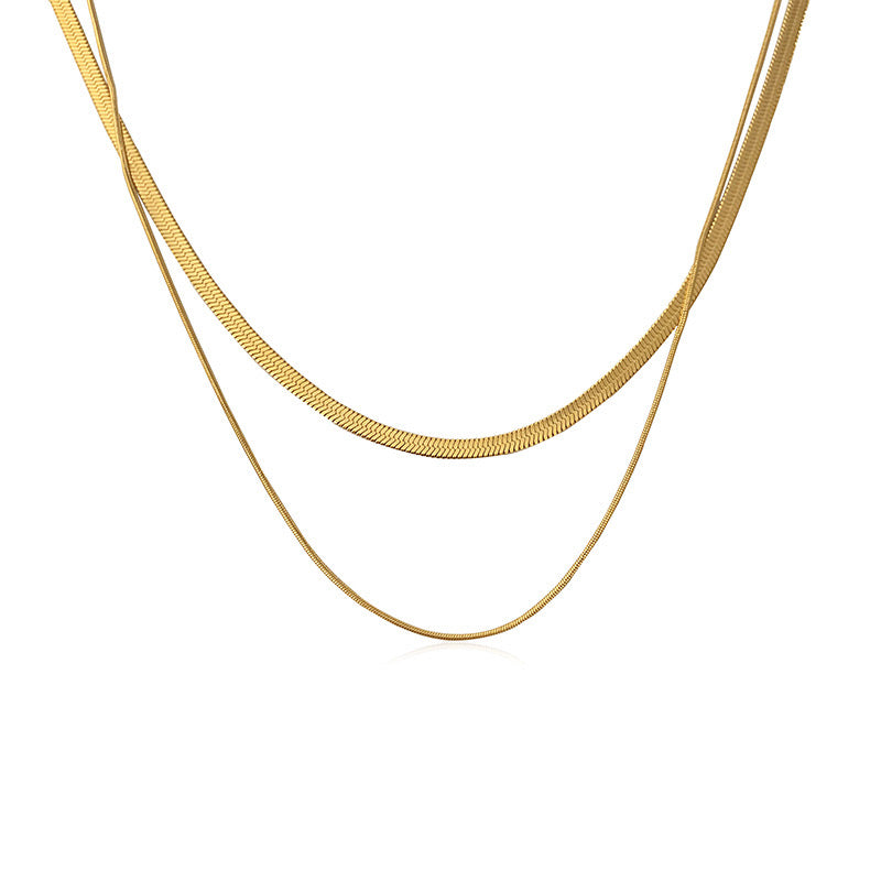 Golden chain necklace