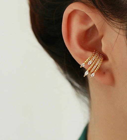 Multi Golden Ear cuff