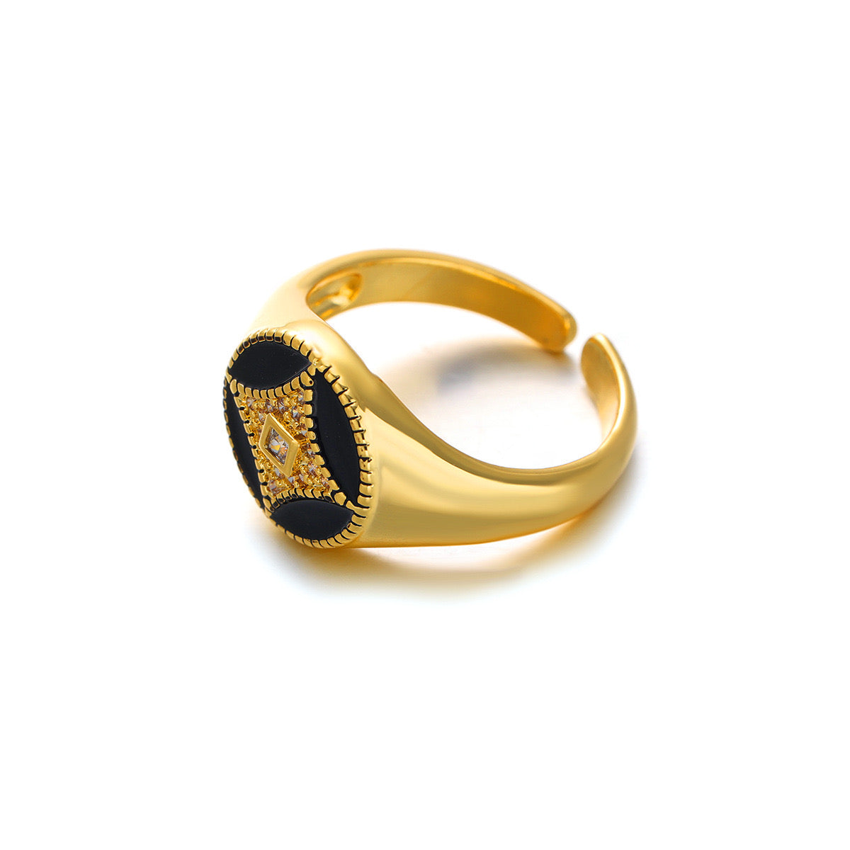 Black Beauty Golden Ring