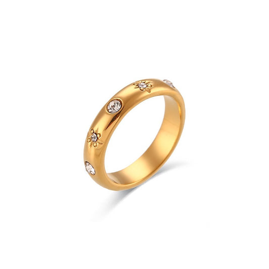 Stars and diamond Golden Ring